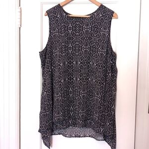 Sheer Sleeveless Blouse